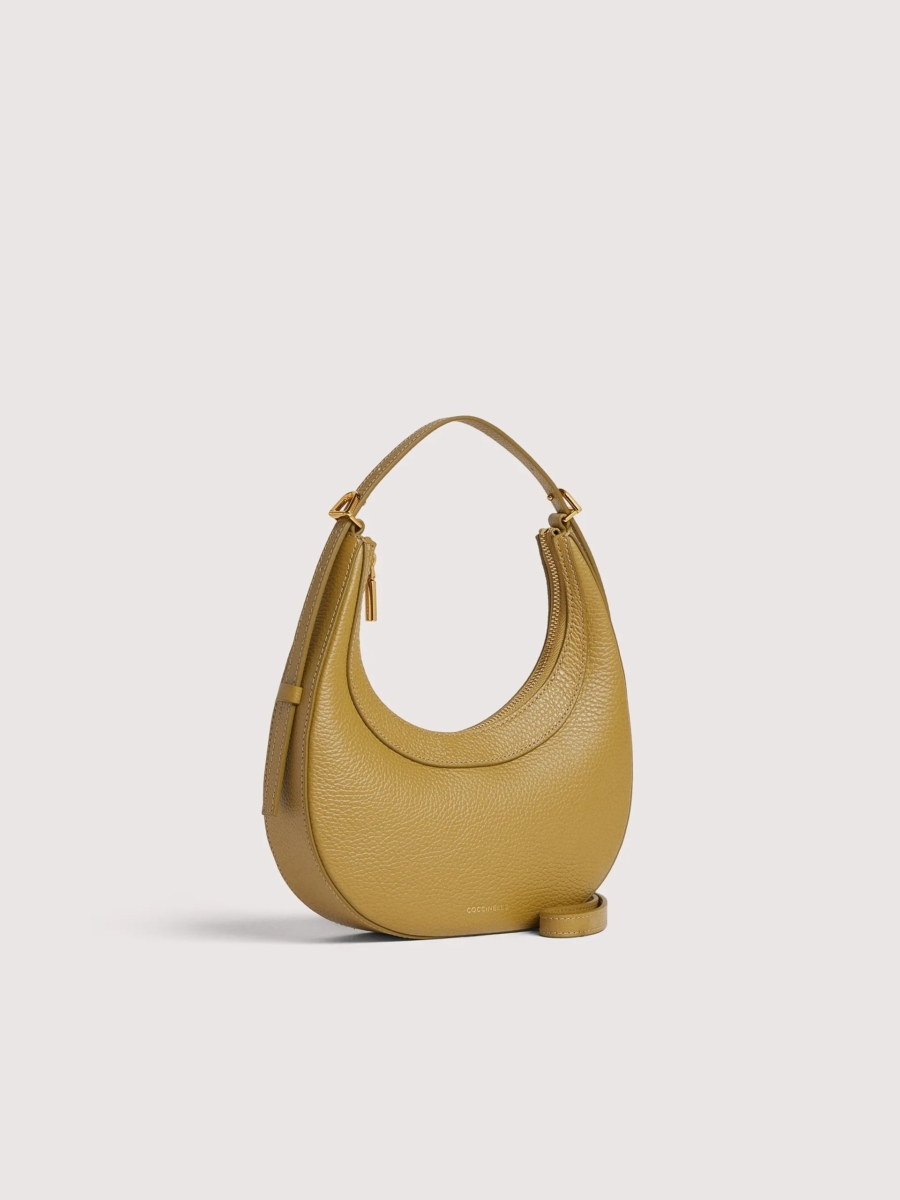 Coccinelle borsa a spalla in pelle "Whisper" Verde E5PIP530101.G43 SEAGRASS - immagine 2
