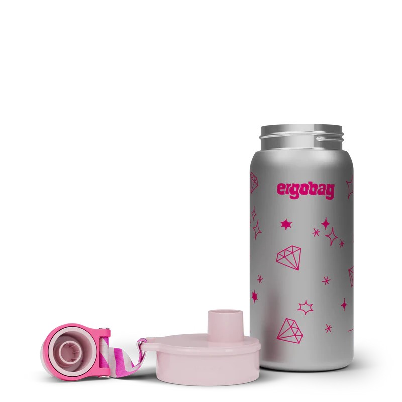 Ergobag borraccia in acciaio inox Rosa 01071.40082 GLITTERY - immagine 2