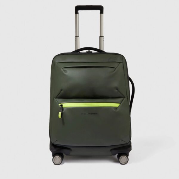 Piquadro trolley cabina in tessuto tecnico "C2O" Verde BV6377C2OW.VE