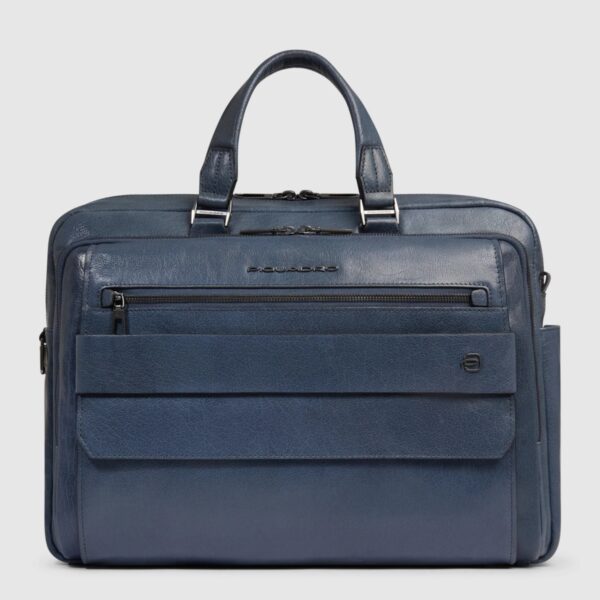Piquadro borsa da lavoro in pelle "Solm" Blu CA7026S141.AV