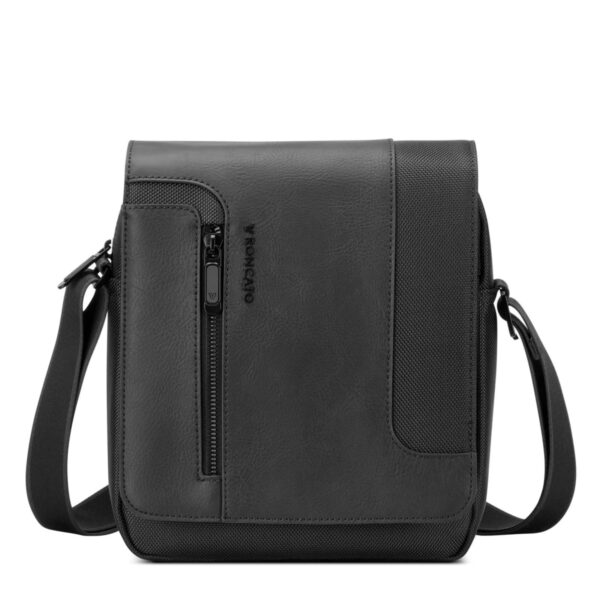 Roncato borsello in tessuto ed ecopelle "Panama 4 Nero 400896.01 NERO